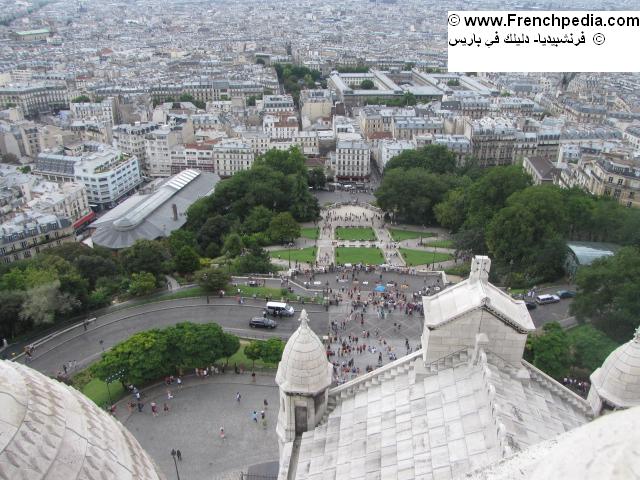 باريس من قمة كنيسة القلب المقدس 