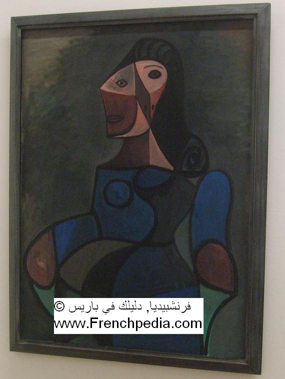 امرأة بثوب ازرق للرسام بابلو بيكاسو